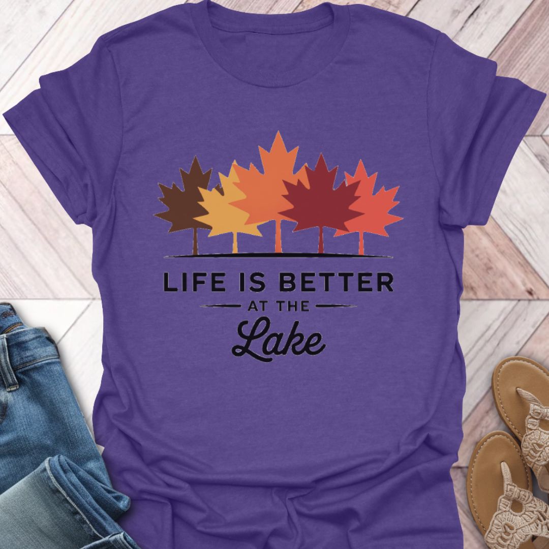 Lake Life Fall Leaves
