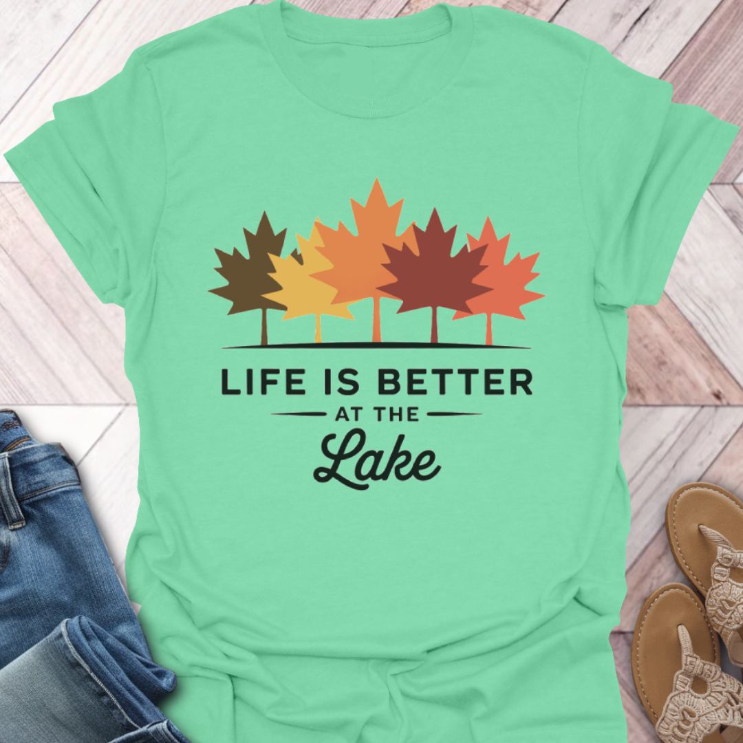 Lake Life Fall Leaves
