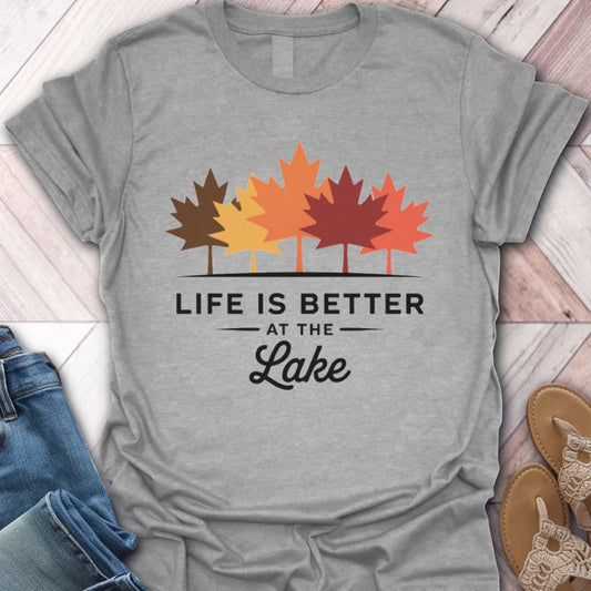 Lake Life Fall Leaves
