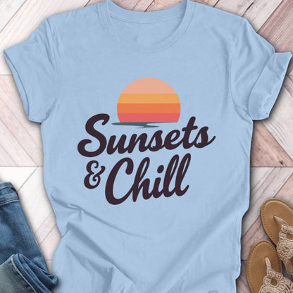 Sunset and Chill Retro T-Shirt