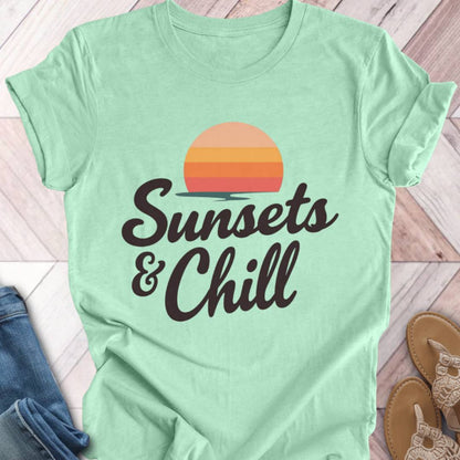 Sunset and Chill Retro T-Shirt