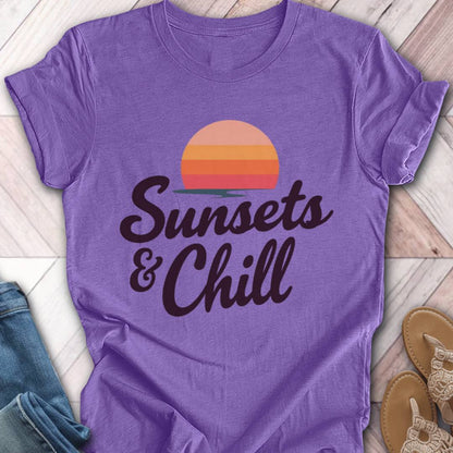 Sunset and Chill Retro T-Shirt