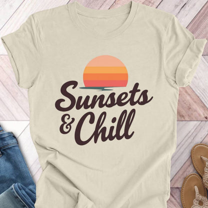 Sunset and Chill Retro T-Shirt