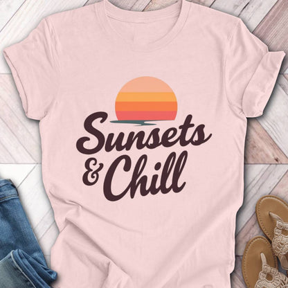 Sunset and Chill Retro T-Shirt