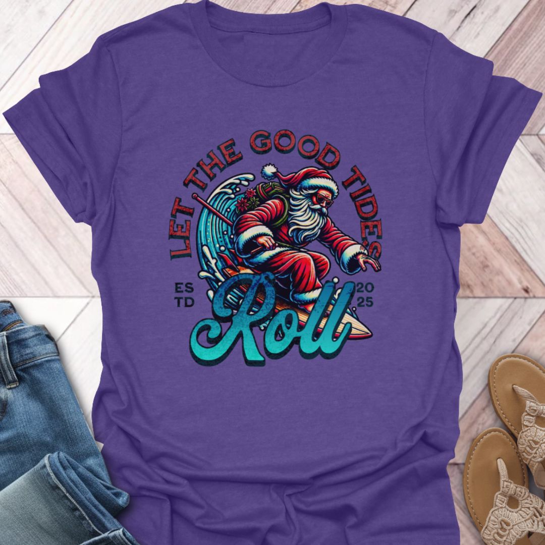 Surfing Santa T-Shirt