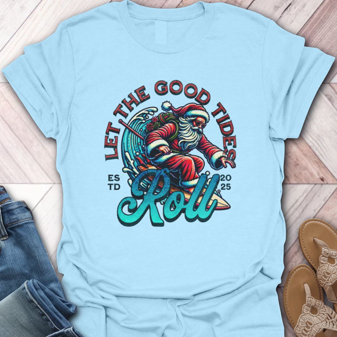 Surfing Santa T-Shirt
