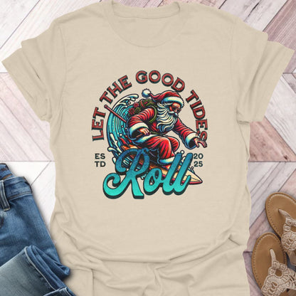 Surfing Santa T-Shirt