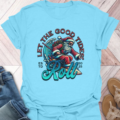 Surfing Santa T-Shirt