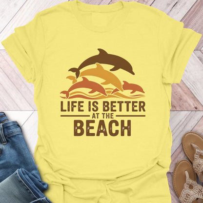 Fall Dolphin Beach Life