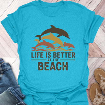 Fall Dolphin Beach Life