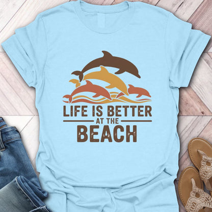 Fall Dolphin Beach Life