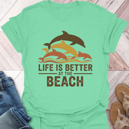 Fall Dolphin Beach Life