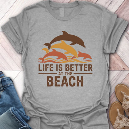 Fall Dolphin Beach Life