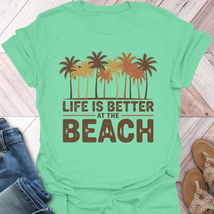 Fall Palm Trees Beach Life