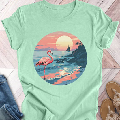 Flamingo Sunset T-Shirt