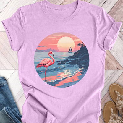 Flamingo Sunset T-Shirt
