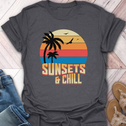 Sunset and Chill Beach T-Shirt