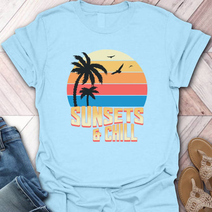 Sunset and Chill Beach T-Shirt