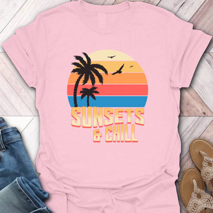 Sunset and Chill Beach T-Shirt