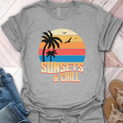 Sunset and Chill Beach T-Shirt