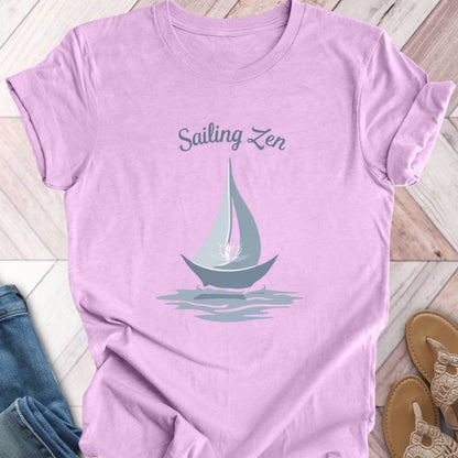 Sailing Zen Flower T-Shirt